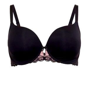 Torrid Black/Pink Lace Bra 42C NWT